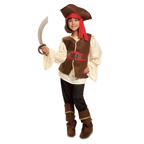 My Other Me Piratenkostüm für Mädchen, mit Hut, Hemd, Weste, Gürtel, Hose und Stiefelstulpen in Beige und Braun, Größe 7-9 Jahre, perfekt für Abenteuer auf hoher See My Other Me Piratenkostüm für Mädchen, mit Hut, Hemd, Weste, Gürtel, Hose und Stiefelstulpen in Beige und Braun, Größe 7-9 Jahre, perfekt für Abenteuer auf hoher See von My Other Me