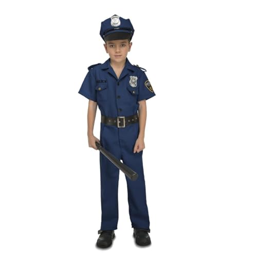 My Other Me Polizei-Kostüm für Kinder, Unisex, blau, mit Hut, Hemd, Gürtel und Hose, Größe 7-9 Jahre, ideal für Mottopartys und Polizeiabenteuer My Other Me Polizei-Kostüm für Kinder, Unisex, blau, mit Hut, Hemd, Gürtel und Hose, Größe 7-9 Jahre, ideal für Mottopartys und Polizeiabenteuer von My Other Me