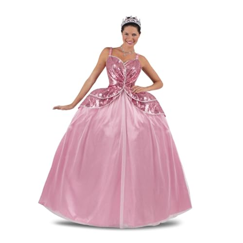 My Other Me - Prinzessinnenkostüm für Damen, Größe M. Inklusive silberner Tiara, rosa Kleid mit Pailletten-Körper, Herzausschnitt mit silbernem Besatz, Petticoat und Petticoat zum blenden. My Other Me - Prinzessinnenkostüm für Damen, Größe M. Inklusive silberner Tiara, rosa Kleid mit Pailletten-Körper, Herzausschnitt mit silbernem Besatz, Petticoat und Petticoat zum blenden. von My Other Me