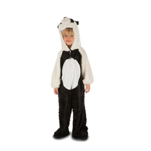 My Other Me Pyjama-Kostüm für Babys, Unisex, mit Kapuze und Reißverschluss, schwarz und weiß, Größe 12-24 Monate. Umfassen Sie die Liebenswürdigkeit mit diesem weichen Panda-Outfit von My Other Me