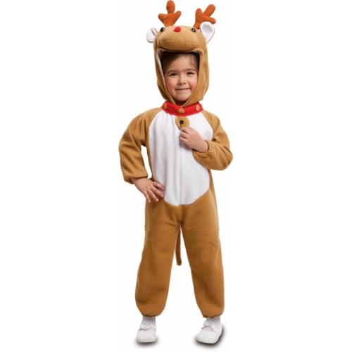 My Other Me Rentierkostüm für Kinder, Unisex, mit Mütze und Overall, weiß und braun, Größe 7–9 Jahre. Perfekt, um unvergessliche Erinnerungen an diese Partys zu schaffen My Other Me Rentierkostüm für Kinder, Unisex, mit Mütze und Overall, weiß und braun, Größe 7–9 Jahre. Perfekt, um unvergessliche Erinnerungen an diese Partys zu schaffen von My Other Me