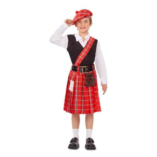 My Other Me Schottenkostüm für Kinder, Unisex, mit Barett, Hemd, Mantel, Gürtel und Rock mit Tasche in Schwarz und Weiß, Größe 10-12 Jahre. Transportieren Sie Ihr Kind ins Hochland! My Other Me Schottenkostüm für Kinder, Unisex, mit Barett, Hemd, Mantel, Gürtel und Rock mit Tasche in Schwarz und Weiß, Größe 10-12 Jahre. Transportieren Sie Ihr Kind ins Hochland! von My Other Me