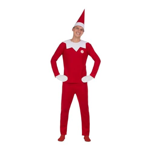 My Other Me Scout Elf-Kostüm für Erwachsene, mit Mütze, T-Shirt, Fäustlingen und Hose, in Weiß und Rot, Größe L. Lassen Sie Ihrer Weihnachtsstimmung freien Lauf My Other Me Scout Elf-Kostüm für Erwachsene, mit Mütze, T-Shirt, Fäustlingen und Hose, in Weiß und Rot, Größe L. Lassen Sie Ihrer Weihnachtsstimmung freien Lauf von My Other Me