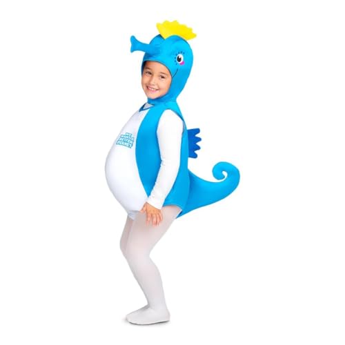 My Other Me Seepferdchen-Kostüm für Kinder, blau, mit Mütze und Overall, Größe 7-9 Jahre. Entdecken Sie das Meer und erleben Sie unvergessliche Unterwasserabenteuer My Other Me Seepferdchen-Kostüm für Kinder, blau, mit Mütze und Overall, Größe 7-9 Jahre. Entdecken Sie das Meer und erleben Sie unvergessliche Unterwasserabenteuer von My Other Me