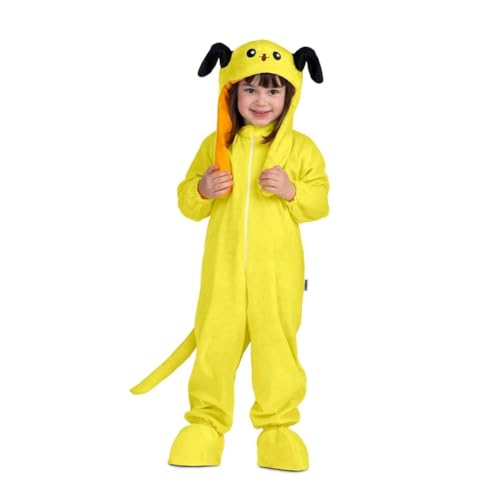 My Other Me Unisex-Hundekostüm für Kinder, mit Affe, Mütze mit Ohren, Schuhen und Schwanz, gelb, Größe 5-6 Jahre. Perfekt, um der treueste Freund auf jedem Abenteuer zu sein von My Other Me