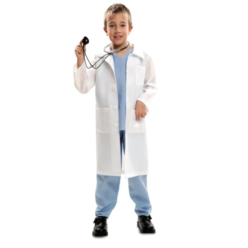 My Other Me Unisex-Kinderkostüm mit Hemd, Hose und Morgenmantel in Blau und Weiß, Größe 3-4 Jahre. Verwandeln Sie jedes Set in ein großes medizinisches Abenteuer My Other Me Unisex-Kinderkostüm mit Hemd, Hose und Morgenmantel in Blau und Weiß, Größe 3-4 Jahre. Verwandeln Sie jedes Set in ein großes medizinisches Abenteuer von My Other Me