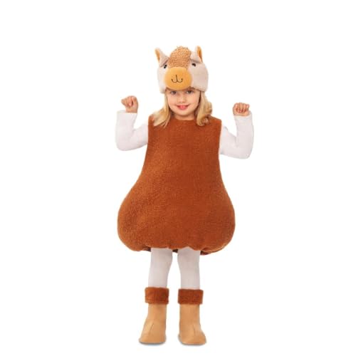 My Other Me Unisex-Kostüm Alpaka mit Kleid, Mütze und Fußsack in Braun, Größe 12-24 Monate. Verkleiden Sie Ihr Baby als das entzückendste Alpaka. von My Other Me