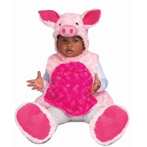 My Other Me Unisex-Kostüm für Babys, rosa mit Kleid, Mütze, Schuhe und Schwanz, Größe 12-24 Monate. Verwandeln Sie Ihr Kind in das entzückendste Schweinchen. von My Other Me