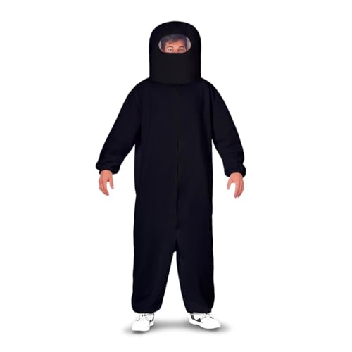 My Other Me Unisex-Kostüm für Erwachsene, Space Crew, Videospiel, schwarz, mit Anzug mit Taschen und Reißverschluss und Weltraumhelm, Größe XL, Erkunden Sie die Galaxie wie nie zuvor. von My Other Me
