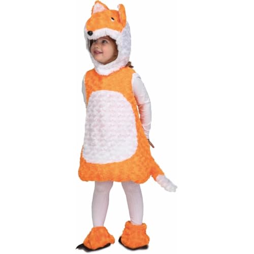 My Other Me Unisex-Kostüm mit orangefarbenem Fuchs, mit Kleid, Mütze, Schuhe und Schwanz, Größe 5-6 Jahre. Ein Hauch von List und Charme für jedes Kinderabenteuer von My Other Me
