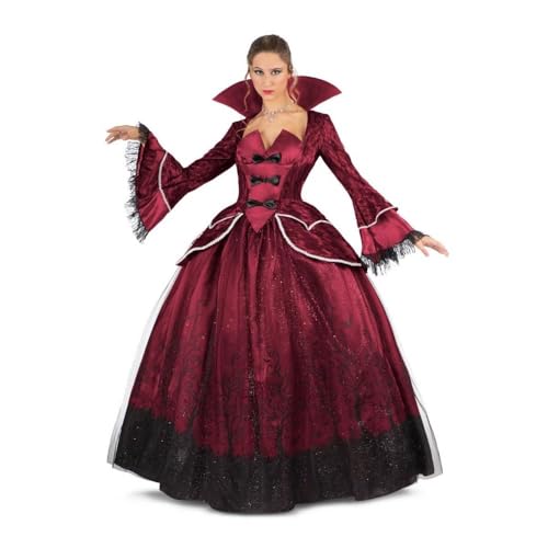 My Other Me Vampir-Kostüm für Erwachsene in Granat und Schwarz, mit Kleid und Unterrock, Größe XL, perfekt für eine geheimnisvolle und elegante Nacht My Other Me Vampir-Kostüm für Erwachsene in Granat und Schwarz, mit Kleid und Unterrock, Größe XL, perfekt für eine geheimnisvolle und elegante Nacht von My Other Me
