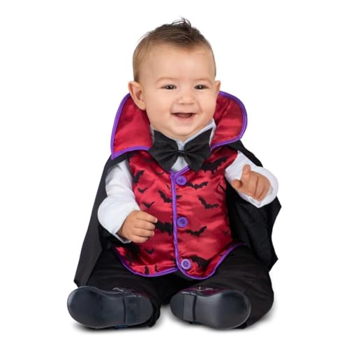 My Other Me Vampir-Kostüm für Kinder, mit Overall mit Kragen und Umhang in den Farben Schwarz und Rot, Größe 12-24 Monate. Perfekt für einen unvergesslichen Halloween-Abend My Other Me Vampir-Kostüm für Kinder, mit Overall mit Kragen und Umhang in den Farben Schwarz und Rot, Größe 12-24 Monate. Perfekt für einen unvergesslichen Halloween-Abend von My Other Me