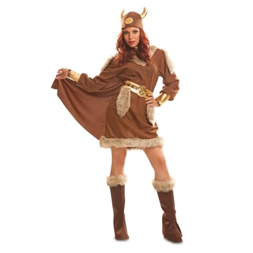 My Other Me Vikinger-Kostüm für Erwachsene, braun, mit Umhang, Stiefelstulpen, Gürtel und Helm, Größe XXL, Wecken Sie die legendäre Kriegerin in sich auf My Other Me Vikinger-Kostüm für Erwachsene, braun, mit Umhang, Stiefelstulpen, Gürtel und Helm, Größe XXL, Wecken Sie die legendäre Kriegerin in sich auf von My Other Me