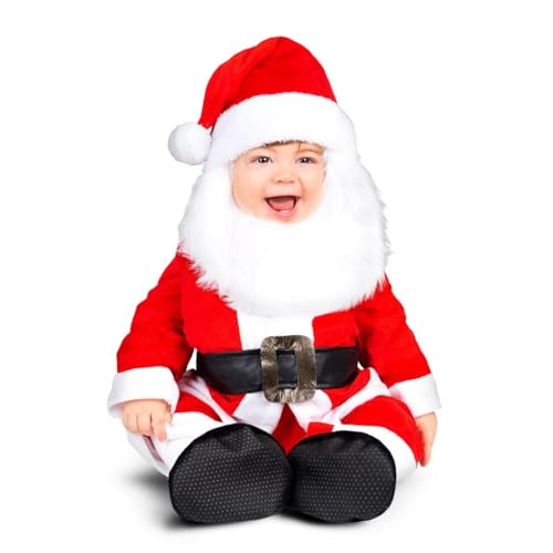 My Other Me Weihnachtsmann-Kostüm für Babys, weiß und rot, mit Mütze mit Soundbox, Bart, Overall und Schuhen, Größe 12-24 Monate. Bereiten Sie ihn auf Ihr erstes magisches Weihnachten vor My Other Me Weihnachtsmann-Kostüm für Babys, weiß und rot, mit Mütze mit Soundbox, Bart, Overall und Schuhen, Größe 12-24 Monate. Bereiten Sie ihn auf Ihr erstes magisches Weihnachten vor von My Other Me