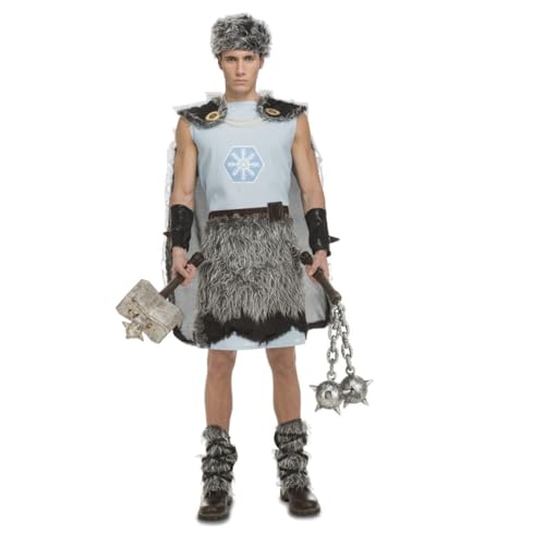 My Other Me - Wikinger-Kostüm für Herren, Größe S. Inklusive Umhang mit Pelz-Imitat, passend zu den Stiefeln und dem Hut, hellblaues Kleid mit Schneeflocken-Muster und Gürtel und Handgelenkschützer. My Other Me - Wikinger-Kostüm für Herren, Größe S. Inklusive Umhang mit Pelz-Imitat, passend zu den Stiefeln und dem Hut, hellblaues Kleid mit Schneeflocken-Muster und Gürtel und Handgelenkschützer. von My Other Me