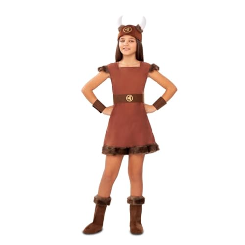 My Other Me Wikinger-Kostüm für Mädchen, braun, mit Hut, Kleid, Gürtel, Handgelenkstulpen und Stiefelstulpen, Größe 5–6 Jahre, besiegt jedes Abenteuer im nordischen Geist My Other Me Wikinger-Kostüm für Mädchen, braun, mit Hut, Kleid, Gürtel, Handgelenkstulpen und Stiefelstulpen, Größe 5–6 Jahre, besiegt jedes Abenteuer im nordischen Geist von My Other Me