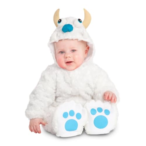 My Other Me Yeti-Kostüm für Babys, Unisex, mit Kapuze und Söckchen, Weiß, Größe 7–12 Monate. Die bezauberndste mythologische Figur des Winters von My Other Me