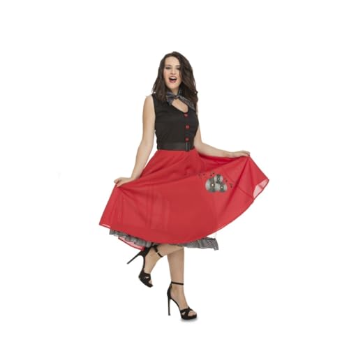 My Other Me Yeyé-Kostüm für Damen, Größe XS. Inklusive zweiteiligem Kleid mit rotem Rock, schwarzer Innenflug mit weißen Punkten und schwarzer Bluse ohne Ärmel, Schal und Gürtel. My Other Me Yeyé-Kostüm für Damen, Größe XS. Inklusive zweiteiligem Kleid mit rotem Rock, schwarzer Innenflug mit weißen Punkten und schwarzer Bluse ohne Ärmel, Schal und Gürtel. von My Other Me