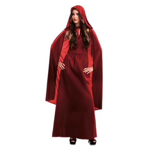 My Other Me Zaubererin Kostüm für Damen, Größe M-L. Inklusive langem ärmellosem Kleid mit goldenen Details und Umhang mit Kapuze in tiefem Rot. Entfesseln Sie Ihre Magie. My Other Me Zaubererin Kostüm für Damen, Größe M-L. Inklusive langem ärmellosem Kleid mit goldenen Details und Umhang mit Kapuze in tiefem Rot. Entfesseln Sie Ihre Magie. von My Other Me