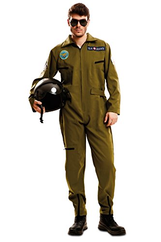 Partychimp 83-02121 - Top Gun, Herrenkostüm, M-L, grün Partychimp 83-02121 - Top Gun, Herrenkostüm, M-L, grün von My Other Me