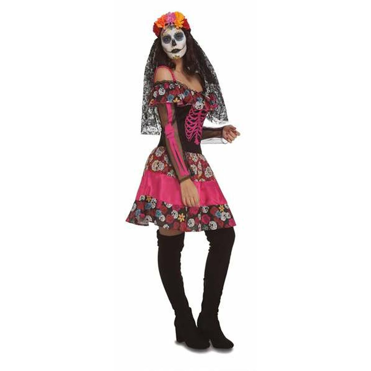 Verkleidung für Erwachsene Day of the Dead (1 Stücke) von My Other Me