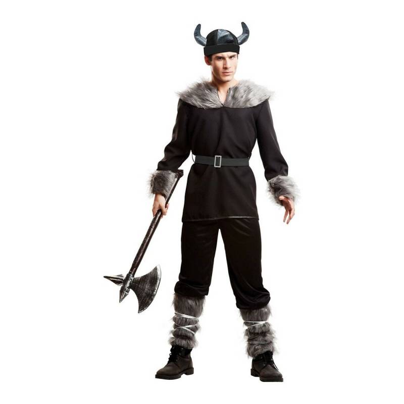 Verkleidung für Erwachsene My Other Me Vikingo Schwarz S von My Other Me