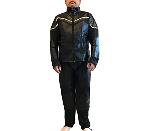John Hancock Superheldenanzug für Erwachsene, Kostüm (groß), Schwarz, L von My Party Shirt