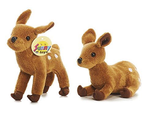 Sunny Toys 31409 - Plüsch Rehkitz stehend und liegend, 2-er Set, Circa 15 cm Sunny Toys 31409 - Plüsch Rehkitz stehend und liegend, 2-er Set, Circa 15 cm von My Pet Elephant