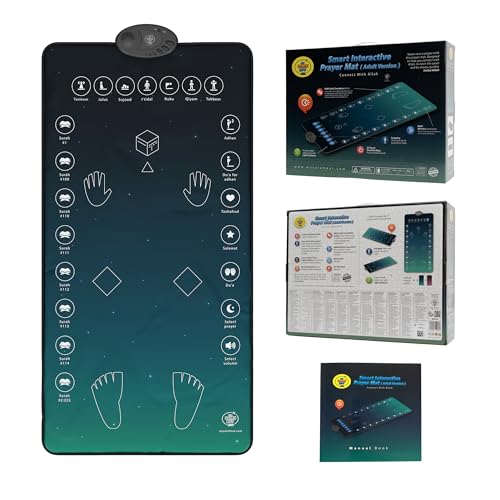 My Salah Mat Für Erwachsene – Intelligente interaktive Gebetsmatte mit neuer drahtloser Verbindung und Salah-Übersetzung, 25 Touch-Tasten zum Lernen von Suren und Duas, für Reverts und Erwachsene, ab My Salah Mat Für Erwachsene – Intelligente interaktive Gebetsmatte mit neuer drahtloser Verbindung und Salah-Übersetzung, 25 Touch-Tasten zum Lernen von Suren und Duas, für Reverts und Erwachsene, ab von My Salah Mat