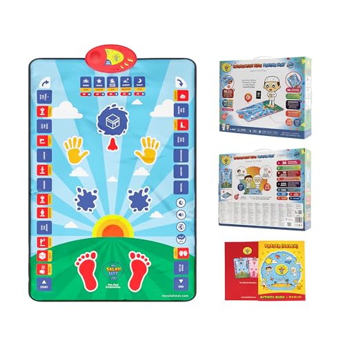 My Salah Mat Für Kinder – Intelligente interaktive Gebetsmatte zum Lernen von Salah, Sura, Wudu und Duas – islamische Gebetsmatte mit 10 Sprachen, Salah-Übersetzung, 25 Touch-Tasten und gepolsterter My Salah Mat Für Kinder – Intelligente interaktive Gebetsmatte zum Lernen von Salah, Sura, Wudu und Duas – islamische Gebetsmatte mit 10 Sprachen, Salah-Übersetzung, 25 Touch-Tasten und gepolsterter von My Salah Mat