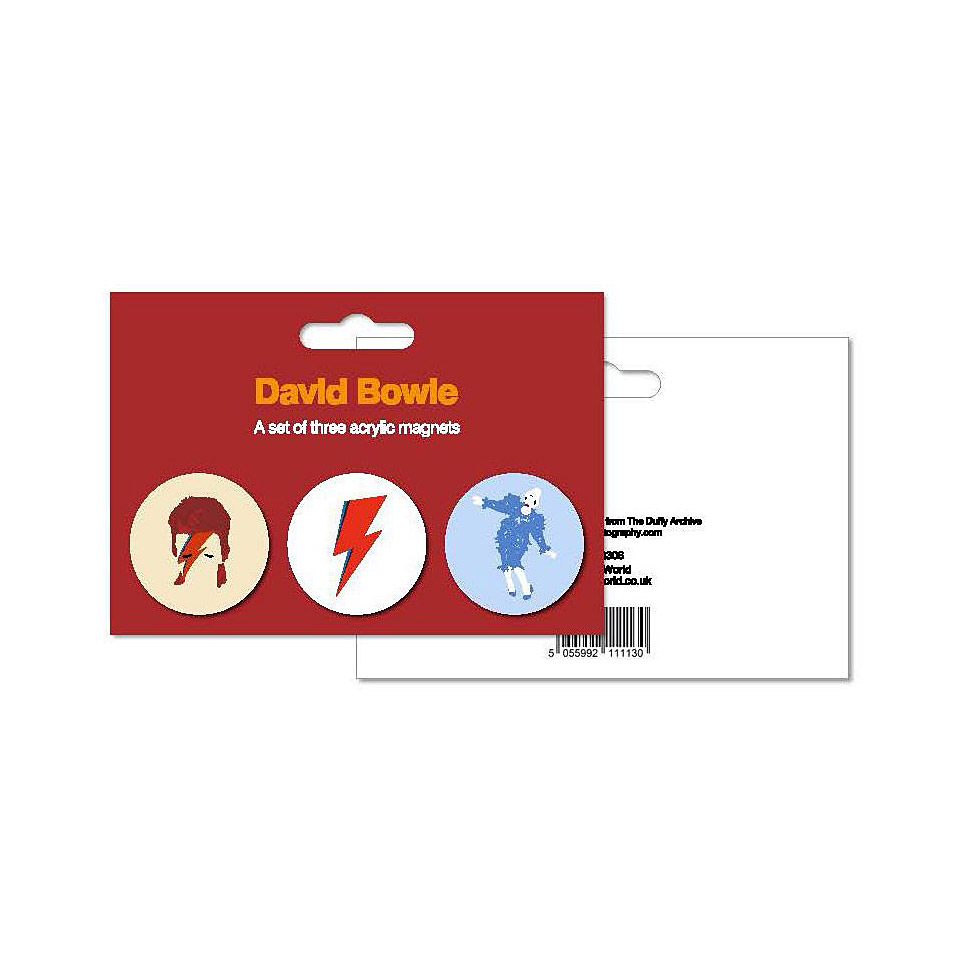 My World Set of 3 Magnets - David Bowie Dekomagnet My World Set of 3 Magnets - David Bowie Dekomagnet von My World