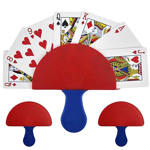 My-goodbuy24 Kartenhalter Spielkartenhalter - 2 Stück - für Erwachsene, Kinder ab 3 Jahren & Senioren - Spielkarten Kartenständer - sicherer Halt für Spielkarten Kartenhalterung (2 Stück) von My-goodbuy24