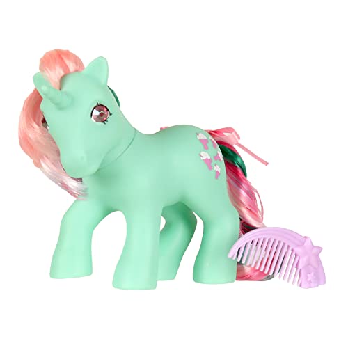 My Little Pony, 35296 Klassische Regenbogen-Ponys Fizzy Pony, 20cm groß, Retro-Pferde Geschenke für Mädchen, Spielzeugtierfiguren, Kinderspielzeug, Pferde-Spielzeug für Kinder ab 3 Jahren von Basic Fun