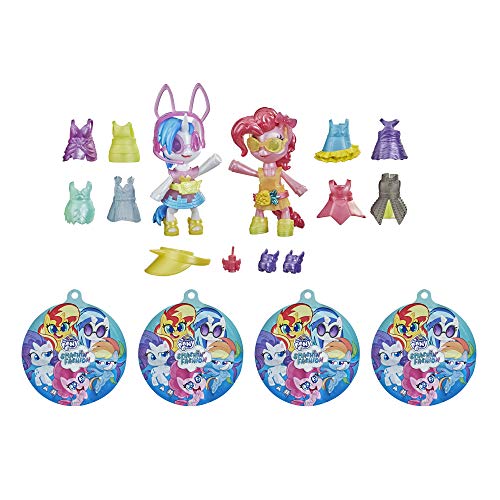 My Little Pony Smashin’ Fashion Party 2er-Pack – 30 Teile, Pinkie Pie und DJ Pon-3, bewegliche Figuren mit Accessoires von My Little Pony