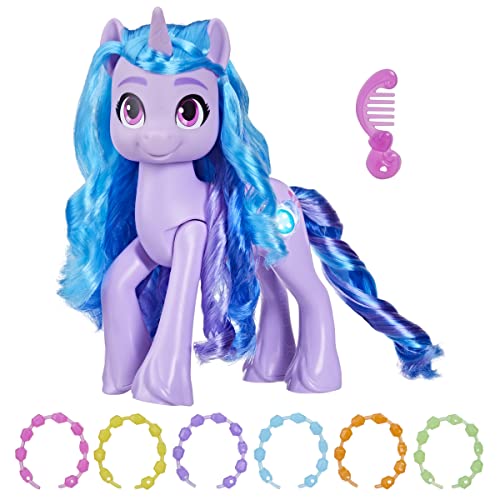 My Little Pony Spielzeug: Make Your Mark Izzy Moonbow See Your Sparkle 8 Inch Purple Pony Toy, Einhorn Toys for 5 Year Old Girls and Boys and up, with Sounds, Music, and Lights von My Little Pony