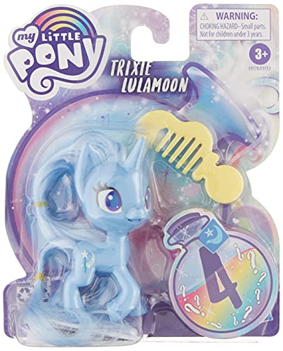 My Little Pony Trixie Lulamoon Potion Pony Figure -- 3" Blue Pony Toy with Brushable Hair, Comb, & 4 Surprise Accessories von My Little Pony