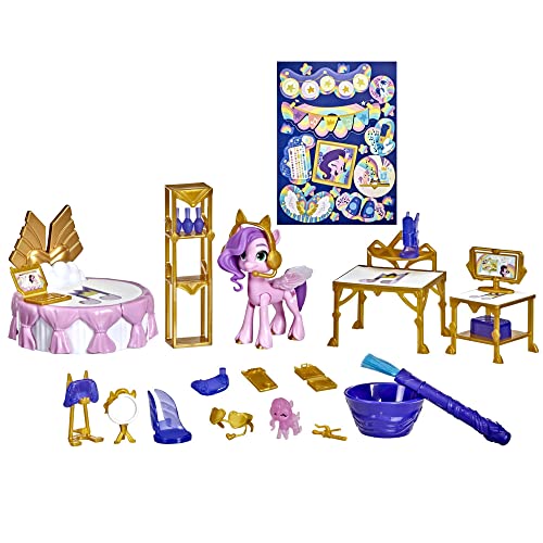 My Little Pony – Eine Neue Generation Prinzessinnen Zimmer Prinzessin Pipp Petals, 7,5 cm großes Pony, Wasserenthüllung von My Little Pony