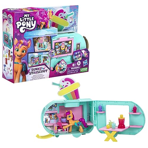 My Little Pony Spielzeug Sunny Starscout Smoothie Truck, kleine Hoof to Heart Ponyfigur von My Little Pony