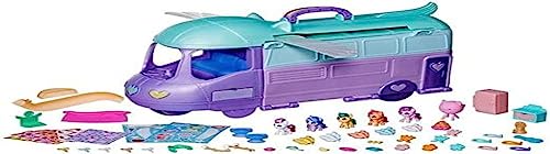 My Little Pony Spielzeuge Mini World Magic Mare Stream, Wohnmobil Spielset zum Selbergestalten für Kinder von My Little Pony