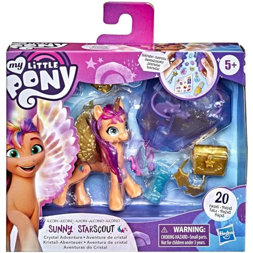 My Little Pony: A New Generation Movie Crystal Adventure Alicorn Sunny Starscout - 3 Inch Winged Unicorn Toy Surprise von My Little Pony