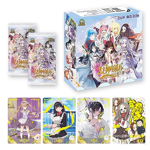 Goddess Story Waifu Cards Anime Trading Cards - Goddess Story TCG CCG Booster Box - Anime-Sammelkarten (180 Karten) (NS2-3) von MyOuch