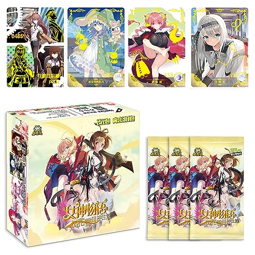 Goddess Story Waifu Cards Anime Trading Cards - Goddess Story TCG CCG Booster Box - Anime-Sammelkarten (180 Karten) (NS2-4) von MyOuch