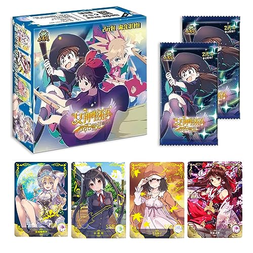 Goddess Story Waifu Cards Anime Trading Cards - Goddess Story TCG CCG Booster Box - Anime-Sammelkarten (180 Karten) (NS2-7) von MyOuch