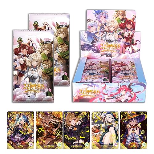 Goddess Story Waifu Cards Anime Trading Cards - Goddess Story TCG CCG Booster Box - Anime-Sammelkarten (180 Karten) (NS2-8) von MyOuch