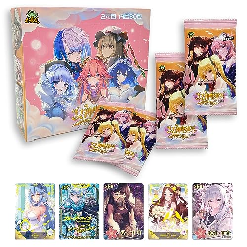 Goddess Story Waifu Cards Anime Trading Cards - Goddess Story TCG CCG Booster Box - Anime-Sammelkarten (180 Karten) (NS2-9) von MyOuch
