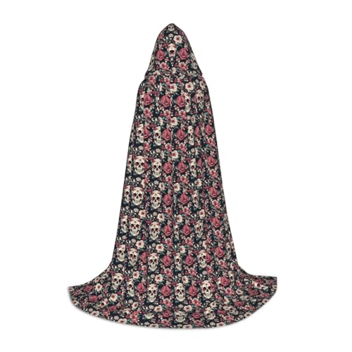 MyPiky Blumenschädel Ornamentmuster Druck Unisex Kapuze bequemer Umhang Gothic Halloween Cosplay Karneval Vampir Themen MyPiky Blumenschädel Ornamentmuster Druck Unisex Kapuze bequemer Umhang Gothic Halloween Cosplay Karneval Vampir Themen von MyPiky