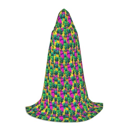 MyPiky Farbenfroher Ananas-Druck, Unisex, mit Kapuze, bequemer Umhang, Gothic, Halloween, Cosplay, Karneval, Vampir-Themen MyPiky Farbenfroher Ananas-Druck, Unisex, mit Kapuze, bequemer Umhang, Gothic, Halloween, Cosplay, Karneval, Vampir-Themen von MyPiky
