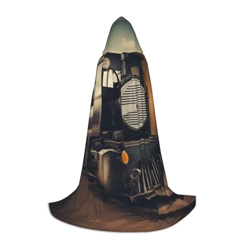 MyPiky Lokomotiven-Druck, Unisex, mit Kapuze, bequem, Gothic, Halloween, Cosplay, Karneval, Vampir-Themen MyPiky Lokomotiven-Druck, Unisex, mit Kapuze, bequem, Gothic, Halloween, Cosplay, Karneval, Vampir-Themen von MyPiky