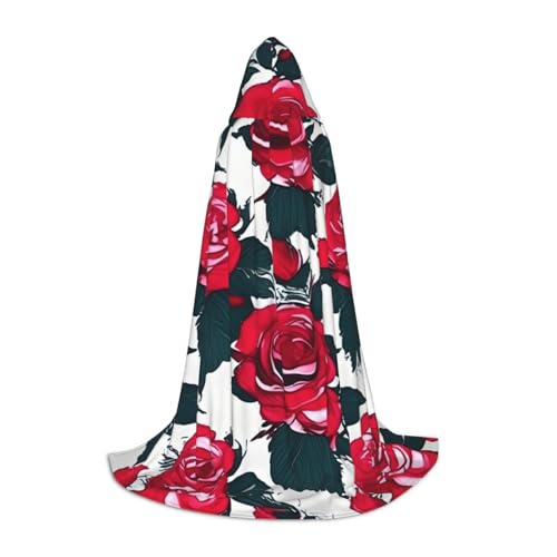 MyPiky Rosen-Blumen-Druck, Unisex, mit Kapuze, bequemer Umhang, Gothic, Halloween, Cosplay, Karneval, Vampir-Themen MyPiky Rosen-Blumen-Druck, Unisex, mit Kapuze, bequemer Umhang, Gothic, Halloween, Cosplay, Karneval, Vampir-Themen von MyPiky