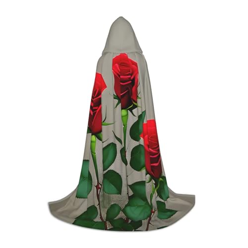 MyPiky Rote Rose Blumen 1 Druck Unisex Kapuze bequemer Umhang Gothic Halloween Cosplay Karneval Vampir Themen MyPiky Rote Rose Blumen 1 Druck Unisex Kapuze bequemer Umhang Gothic Halloween Cosplay Karneval Vampir Themen von MyPiky